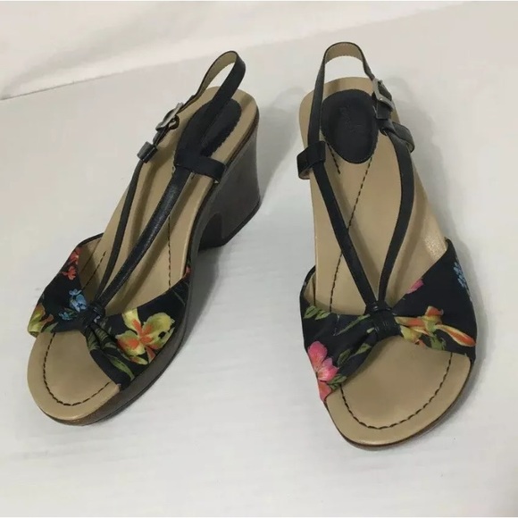 Dansko Shoes - Dansko Naomi Black Leather Fabric Sandals 39 9